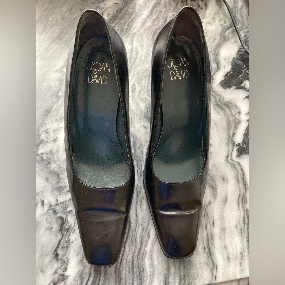 Joan & David black leather heels/pumps.  Made in Italy. Size 8.5 medium width.